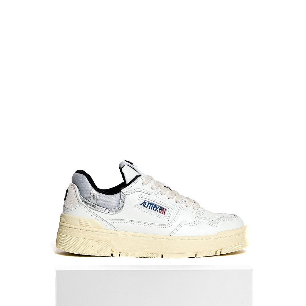 自营autryChic White And Silver Sneakers With Chunky Sole - w - 图3