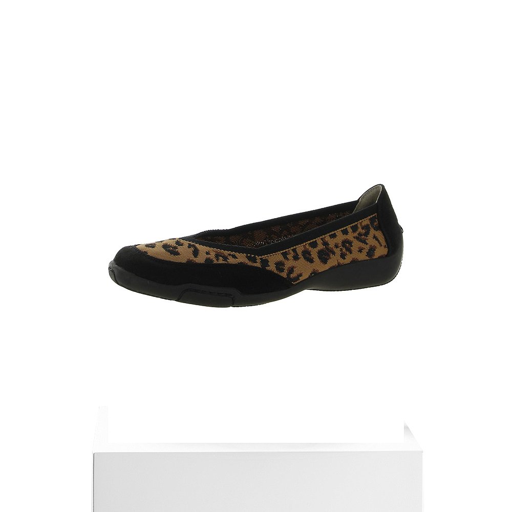 arrayLouisa Womens Slip On Flat Ballet Flats - leopard/black - 图3