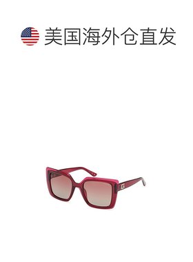 自营Guess Resin Women's Sunglasses - red 美国奥莱直发太阳镜