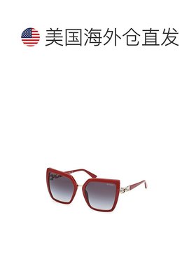 自营Guess Resin Women's Sunglasses - red 美国奥莱直发太阳镜