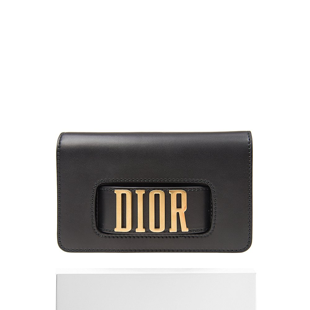 天猫国际探物美国香港直邮Dior 迪奥 女士黑色牛皮手拿包 M8002CVWU-9003