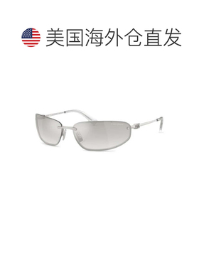 自营miu miuMUA50S ZVN30C淡金色/蓝色镜面银色渐变-银色 美国奥