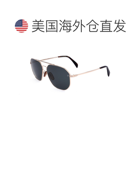 自营David Beckham男士60mm金色太阳镜DB1041-S-06J-60-金色 美国