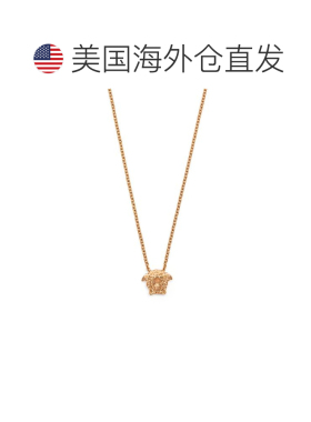 自营versaceMedusa Head Motif Cable-Link Necklace in Gold-Ton