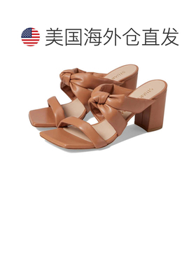 自营Men's Stuart Weitzman Playa 75 Knot Block Slide  B Tan L