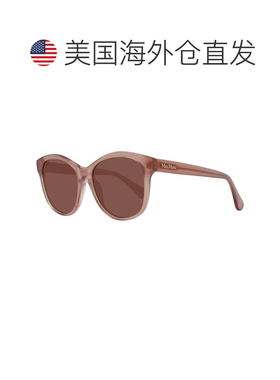 自营Max Mara Plastic Women's Sunglasses - brown 美国奥莱直发
