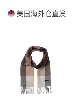 自营Bruno Magli Silk & Cashmere-Blend Scarf - brown 美国奥