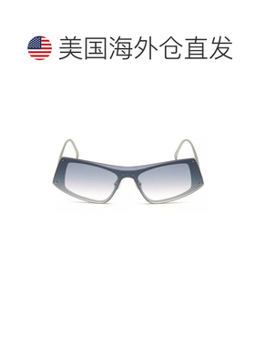 自营sportmaxSport Max SM0010几何太阳镜-银灰色 美国奥莱直发
