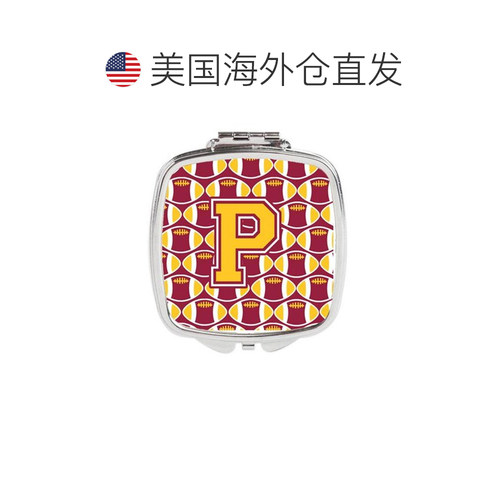 自营Carolines Treasures CJ1081-PSCM 字母 P 足球栗色和金正品 - 图1