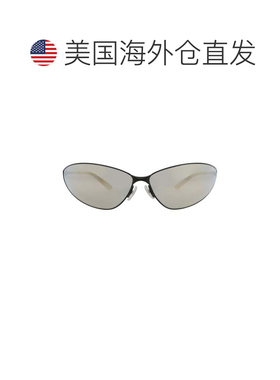 自营balenciagaShield-Frame金属太阳眼镜-黑色黑色古铜色 美国奥