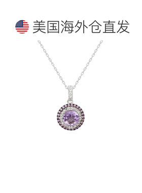 自营Suzy Levian Sterling Silver Round Cut Orange Citrine And