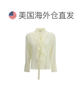 自营Alexander McQueen Silk Women's Blouse - bicolor 美国奥莱