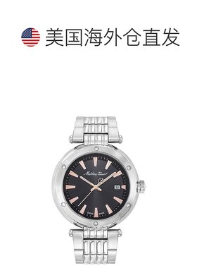 自营Mathey Tissot Men's Neptune Black Dial Watch - black 美