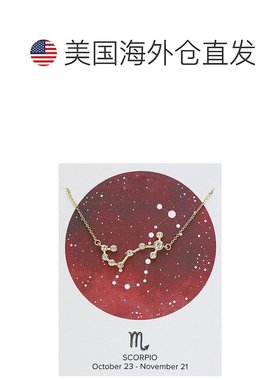 自营 sterling forever\'When Stars Align\' 星座项链 - 金-天蝎
