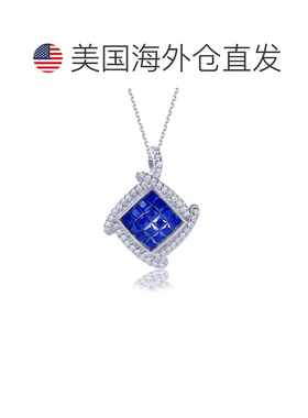 自营Suzy Levian Sterling Silver Invisible Set Red White Cubi