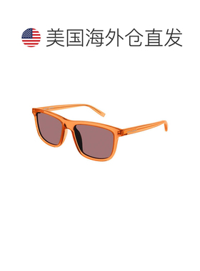 自营Saint Laurent Sunglasses Square Full Rim, Transparent Or