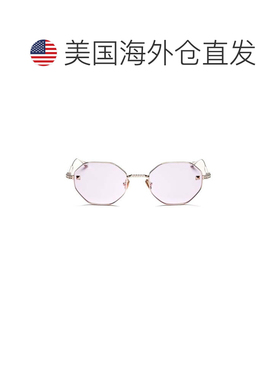 自营valentinoV - Stud Octagonal Frame Sunglasses - white 美