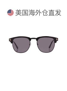 自营Tom Ford偏光烟雾方形男士太阳镜FT0248 01D 51 - multi 美国