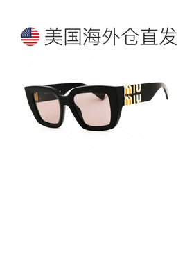 自营miu miuMUB05S 16K20I黑色/浅紫色棕色-黑色 美国奥莱直发