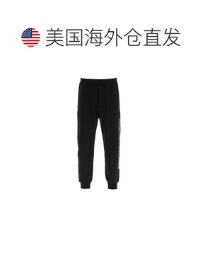 自营Alexander McQueen Cotton Athletic Men's Pants - black 美