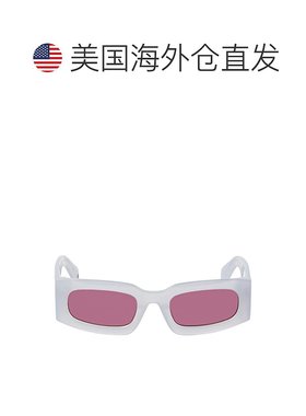 自营 off-white米白色Cary长方形太阳镜-灰色酒红色 美国奥莱直发
