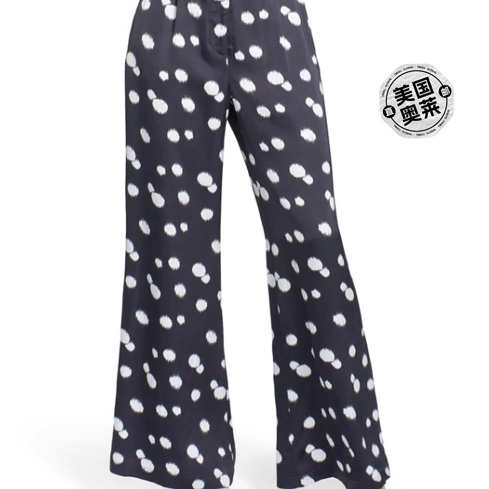 自营 corey lynn calterCamille 黑色/象牙色长裤 - 黑色/象牙色 - 图0