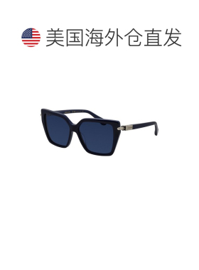 自营salvatore ferragamoFerragamo女士SF 1106s 57mm太阳镜-蓝色