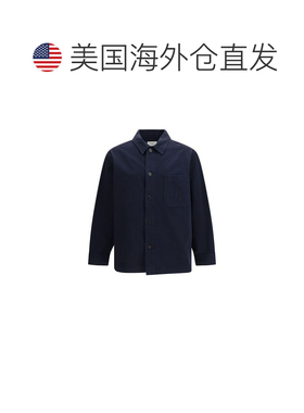自营Saint Laurent Cotton Men's Jacket - blue 美国奥莱直发