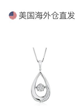 自营 max + stone925 纯银跳舞钻石“Drops of Love”吊坠项链（1
