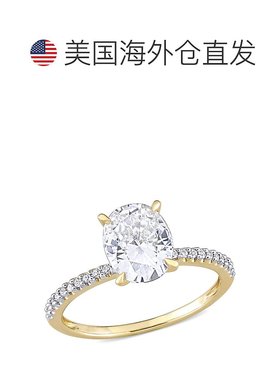 美国直邮Julianna B女士首饰戒指金银双色镶钻质感简约百搭气质