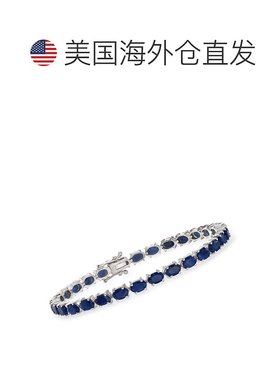 自营Ross-Simons Sapphire Tennis Bracelet in Sterling Silver