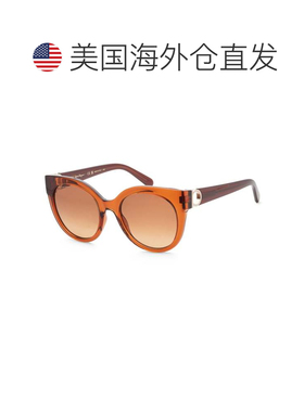 自营salvatore ferragamoFerragamo 女士 53 毫米水晶焦糖太阳镜