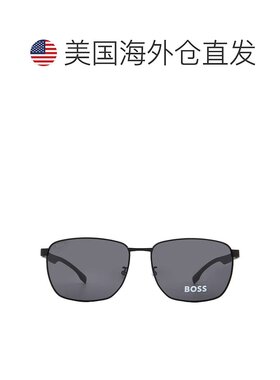 自营Hugo Boss Grey Rectangular Men's Sunglasses BOSS 1469/F/