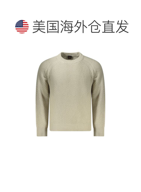 自营Hugo Boss Wool Men's Sweater - beige 美国奥莱直发