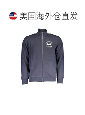 自营La Martina Cotton Men's Men's Sweatshirt - blue 美国奥莱