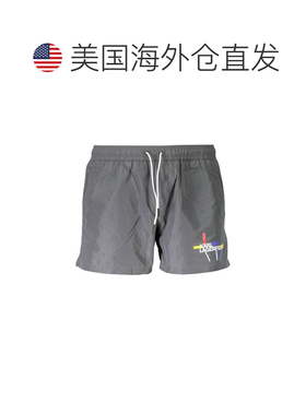 自营Karl Lagerfeld Polyester Men Swim Men's Boxer - gray 美