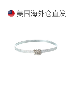 美国直邮自营Roger Vivier搭扣花呢腰带-灰色 美国奥莱直发