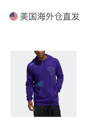 Adidas/阿迪达斯 男士 Trae 连帽衫紫色阿迪达斯 【美国奥莱】直