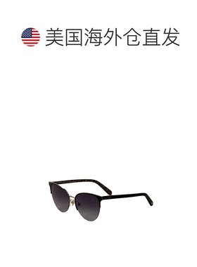 自营 Kate Spade女式57毫米黑色太阳镜-黑灰色 美国奥莱直发