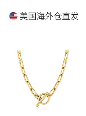 自营 Ross-Simons Italian 14kt Yellow Gold Paper Clip Link To