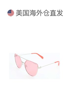 自营 polaroid宝丽来女士58毫米粉红色太阳镜-粉红色 美国奥莱直