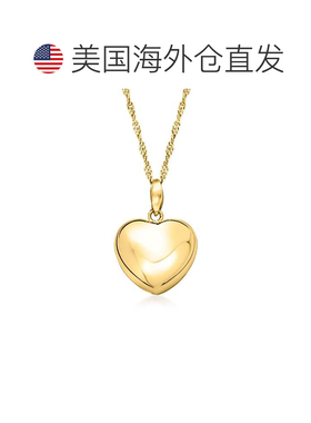 自营ross-simonsRoss Simons意大利18kt金镀银充气心形吊坠项链-