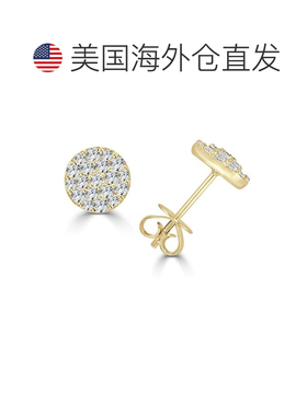 sabrina14k 金 & 钻石耳钉 - 黄色 【美国奥莱】直发珠宝配饰