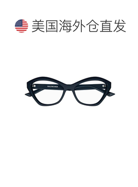 自营balenciagaBb0341o棱角分明的猫眼太阳镜-黑色 美国奥莱直发