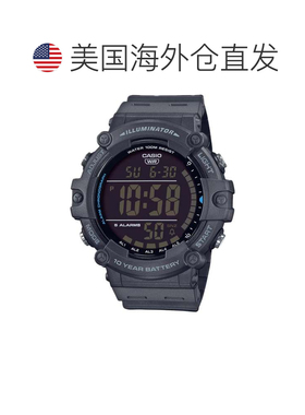 自营Casio Men’s Dark Gray Digital Watch with Black Dial - A