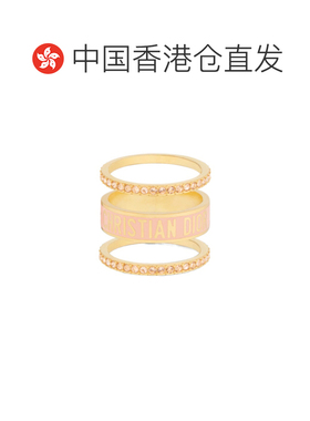 自营 DIOR 女士戒指 R1256ODELQD04P AW2024 黄色 Code 戒指套装