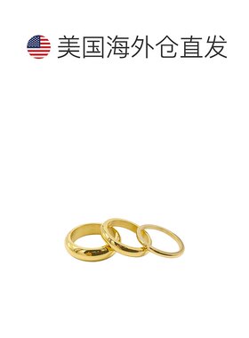 自营 Adornia Matte Stacking Band Set 金色 - 黄色 美国奥莱直
