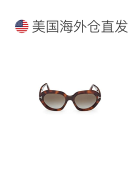 自营tom fordFt1341 Oversized Rounded Tortoiseshell Sunglasse