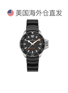 自营Hamilton Men's Khaki Navy 41mm Automatic Watch - black