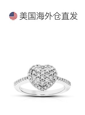 自营 vir jewels1/2 克拉圆形切割实验室培育钻石结婚订婚戒指 .9
